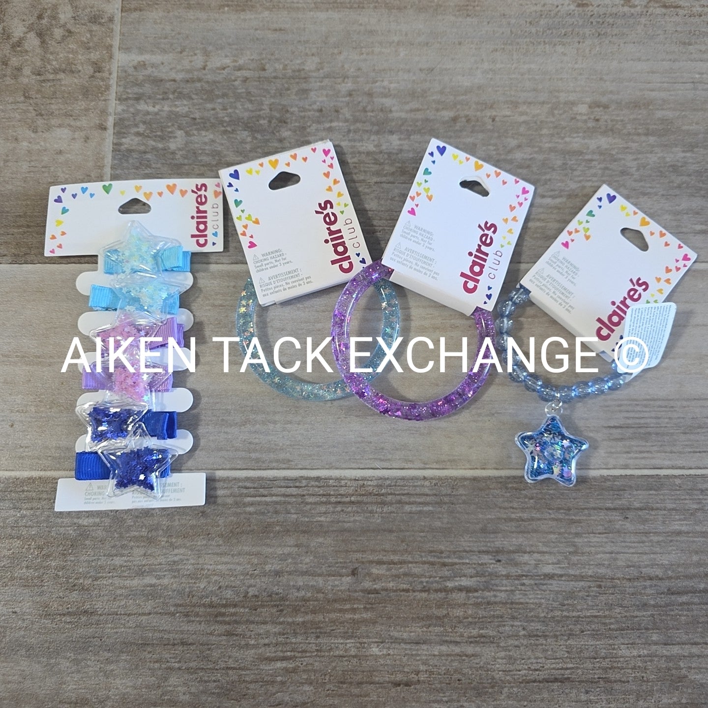 Claire's Club Bundle - 6 Hair Clips, 3 Bracelets