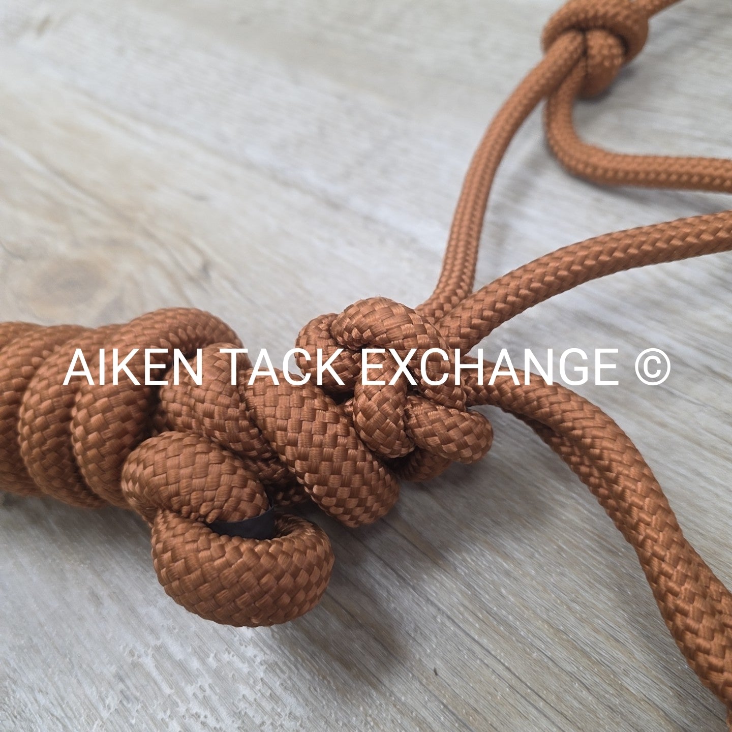 TuffRider Rope Halter with Matching Lead, Brown, Size Full/Horse