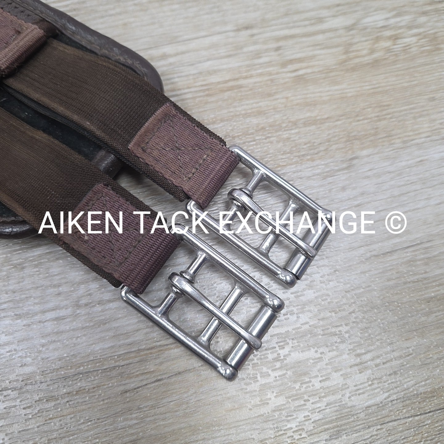 Chafeless Girth with Double Elastic, Brown, 44" (Has Nameplate)