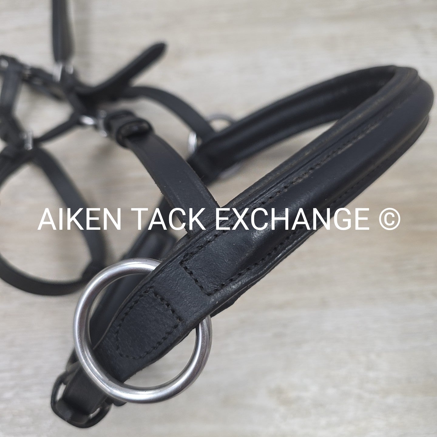 Bitless Bridle, No Browband, No Reins, Black, Size Full