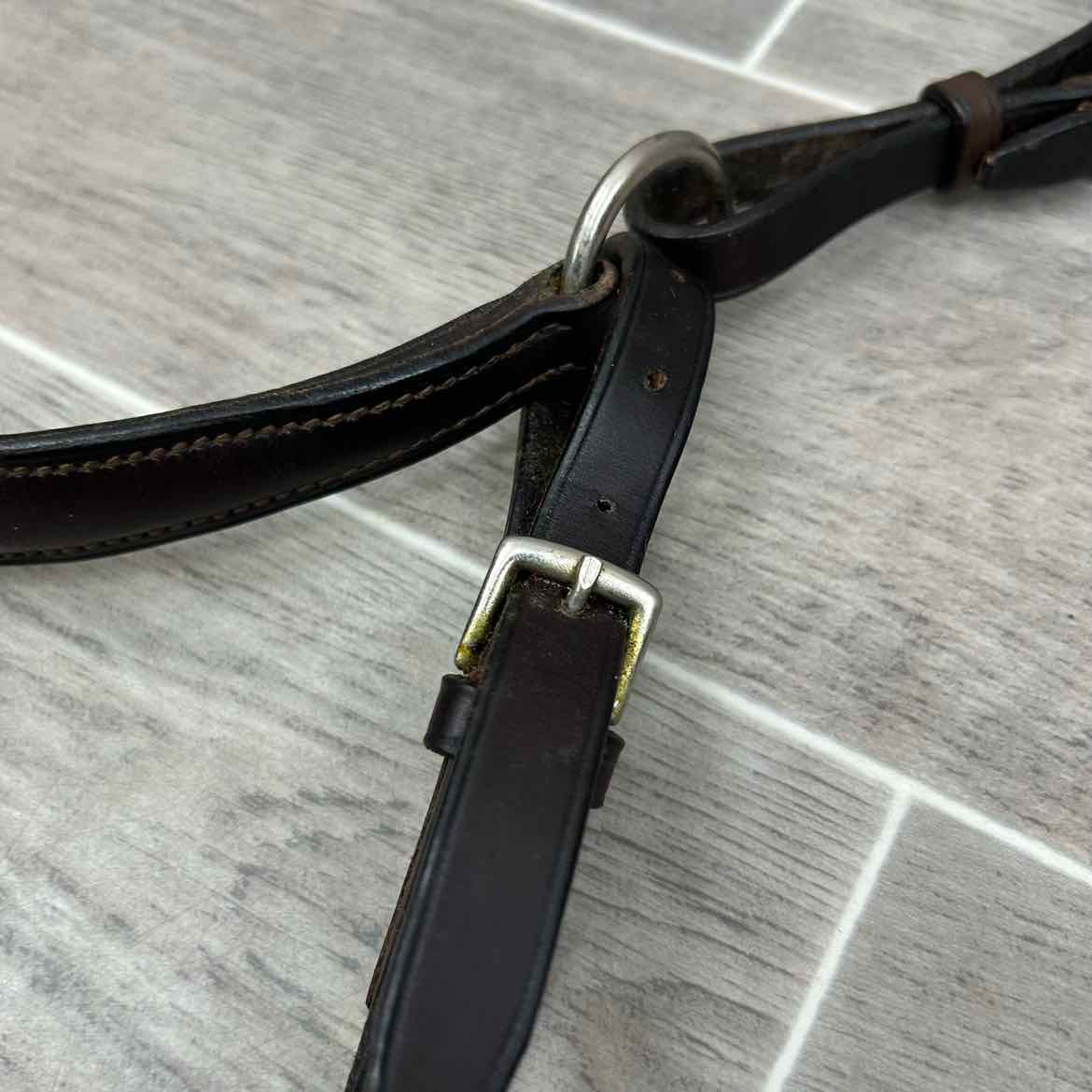 Courbette Flat Breastplate, Brown, Size Full