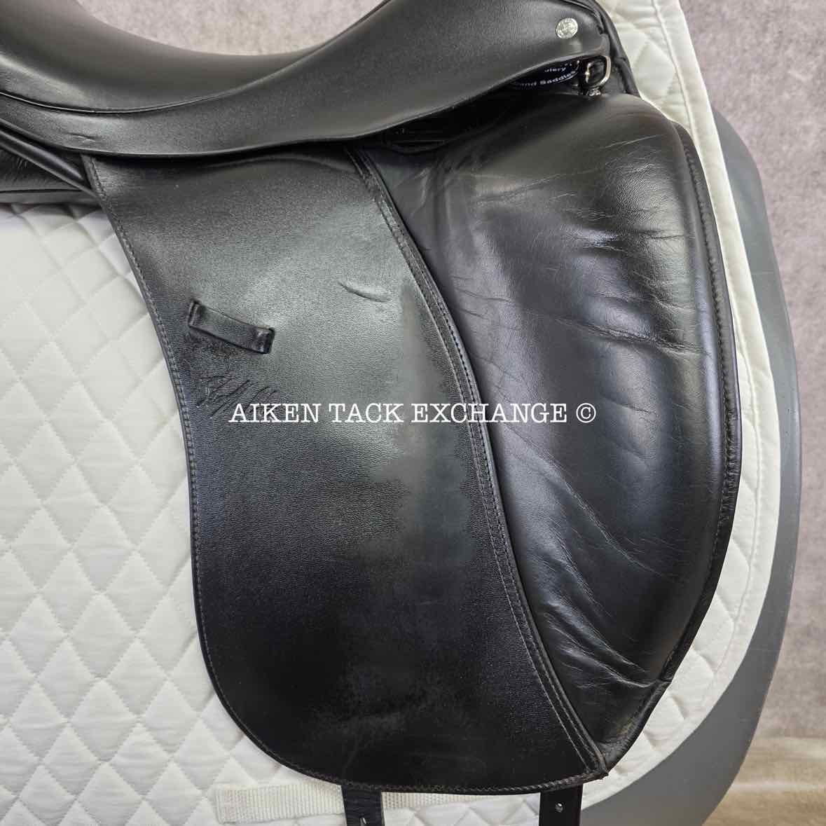2018 Custom Saddlery Signature Steffen's Advantage Monoflap Dressage Saddle, 19" Seat, Adjustable Tree, Wool Flocked Panels