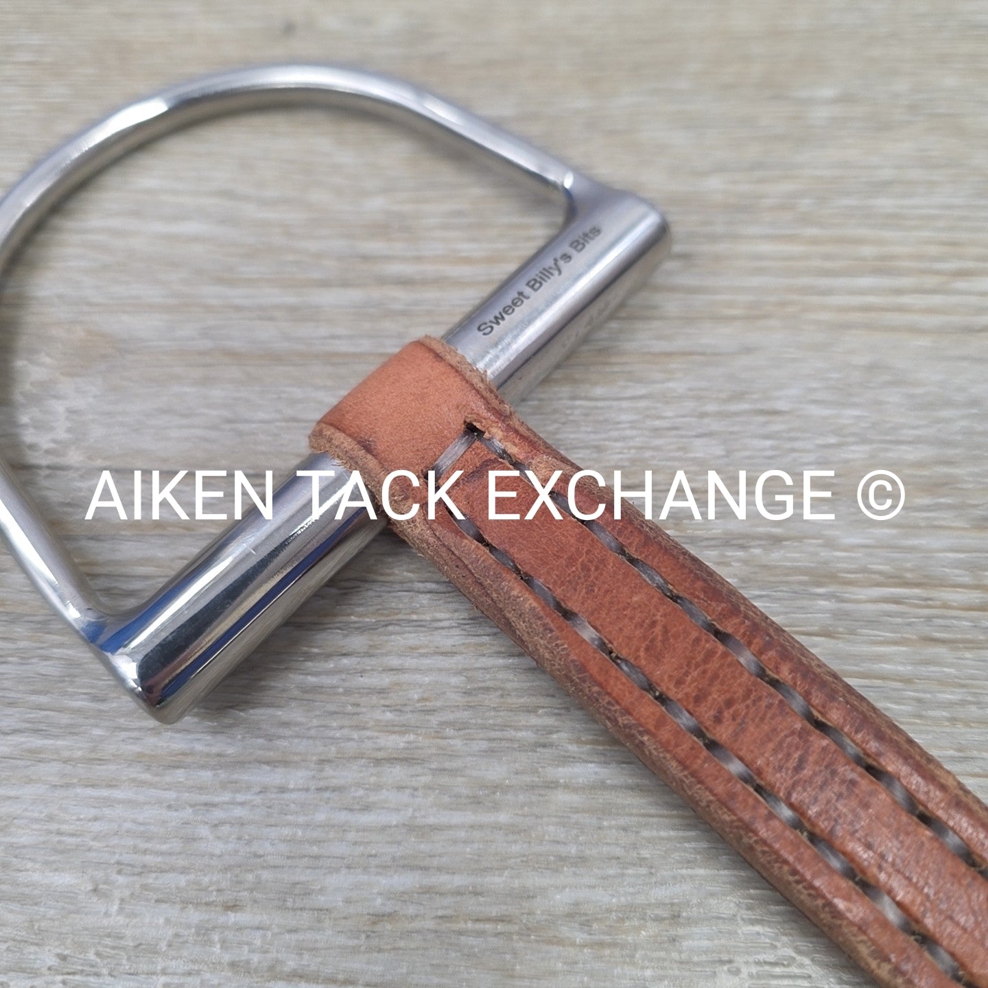 Sweet Billy's Leather Mouth Hunter D-Ring Bit, 5.5"