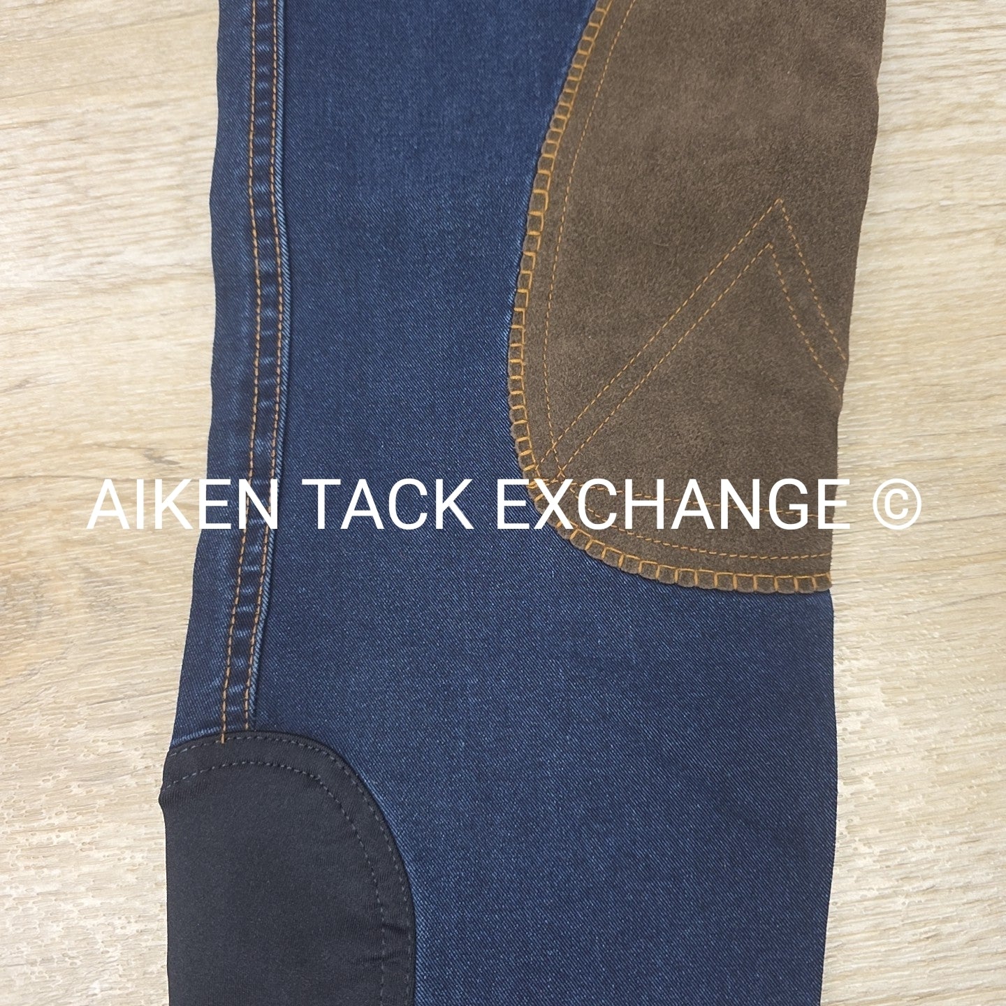 Dublin Shona Denim Knee Patch Breeches, Women's 30