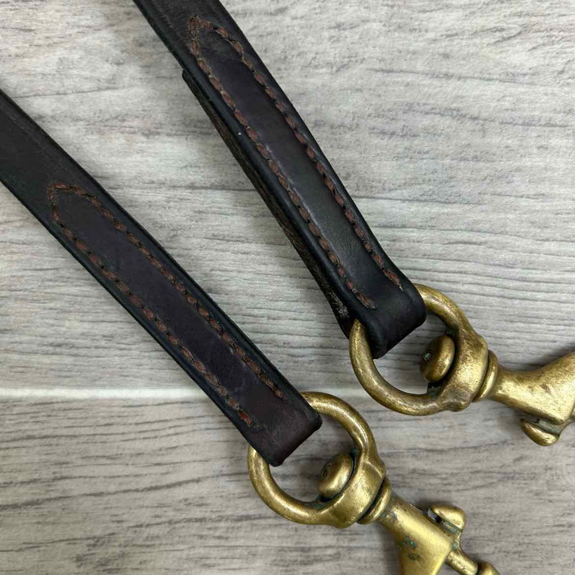 Nunn Finer Soft Grip Draw Reins with Snaps, Brown