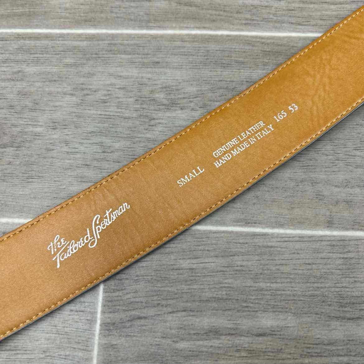 Tailored Sportsman Wide Snakeskin Belt, Size Small