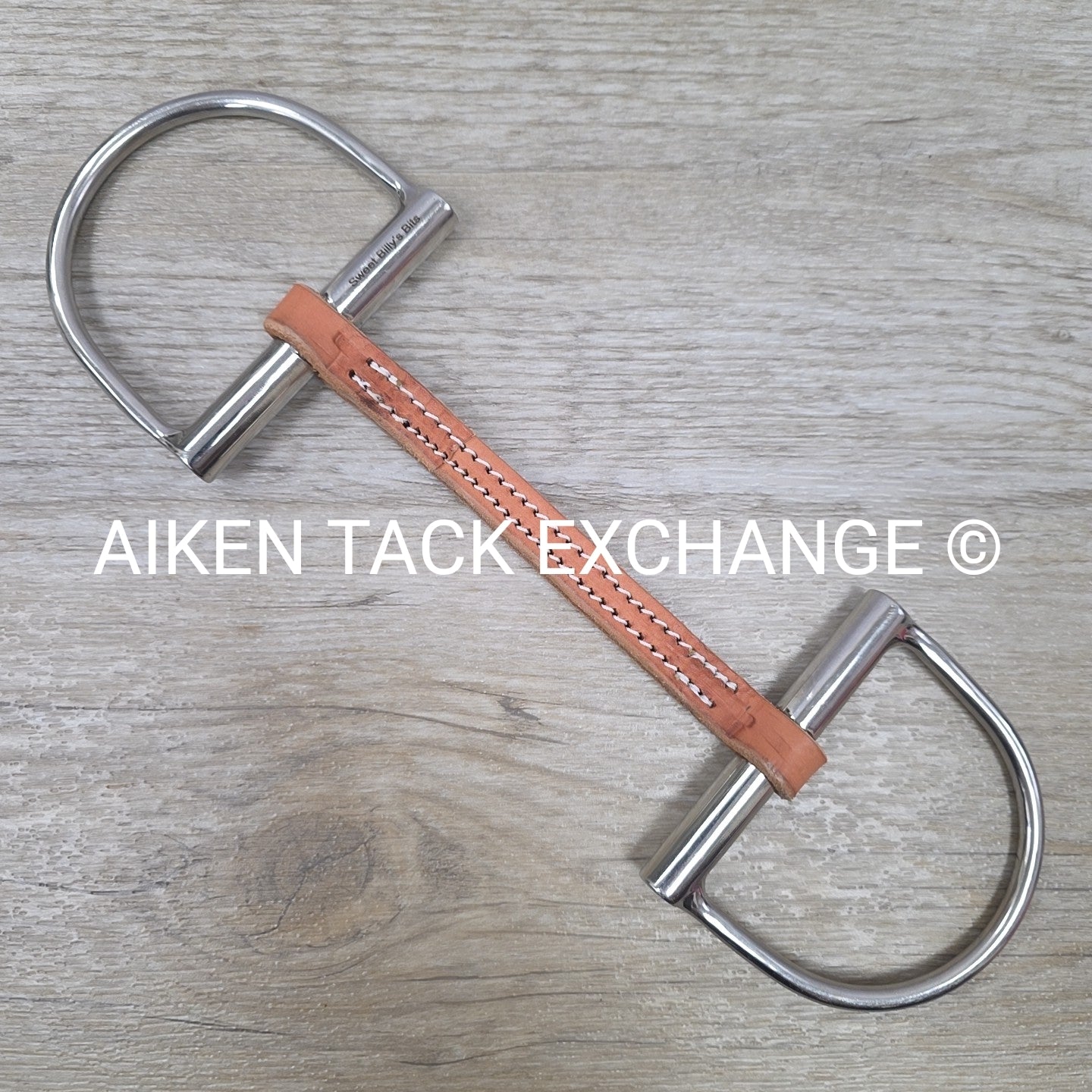 Sweet Billy's Bits Leather Mullen Mouth D Ring Bit 5.5"