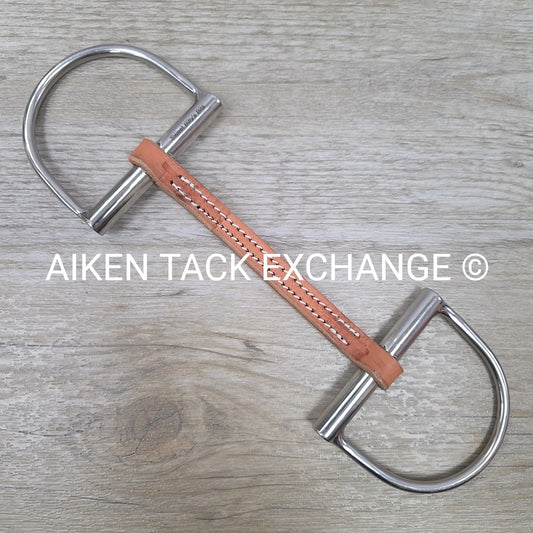 Sweet Billy's Bits Leather Mullen Mouth D Ring Bit 5.5"