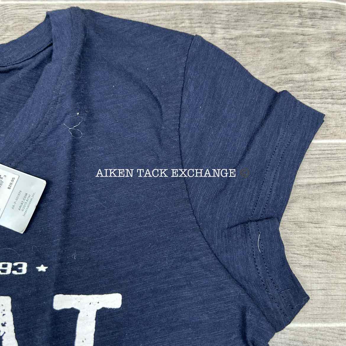 Ariat Short Sleeve Block Logo T-Shirt, Size Large