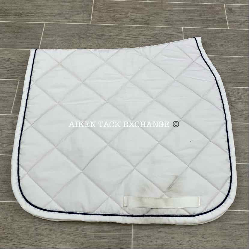 Arion Dressage Saddle Pad, White (has stains)