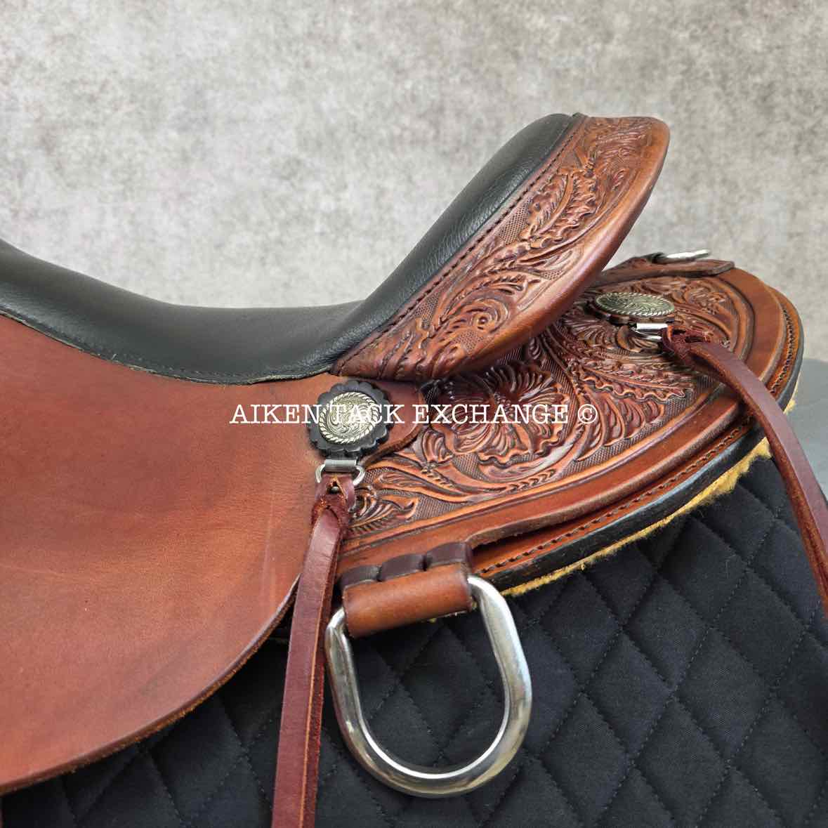 2024 High Horse by Circle Y 6864 Mesquite Western Saddle, 17" Seat, Wide Tree - Full QH Bars