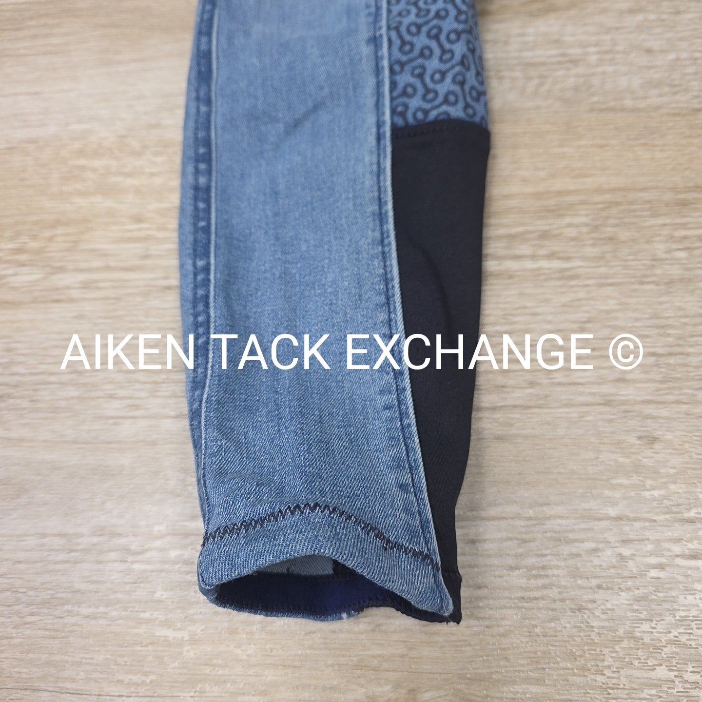 Horze Silicone Grip Full Seat Denim Breeches, Size 28