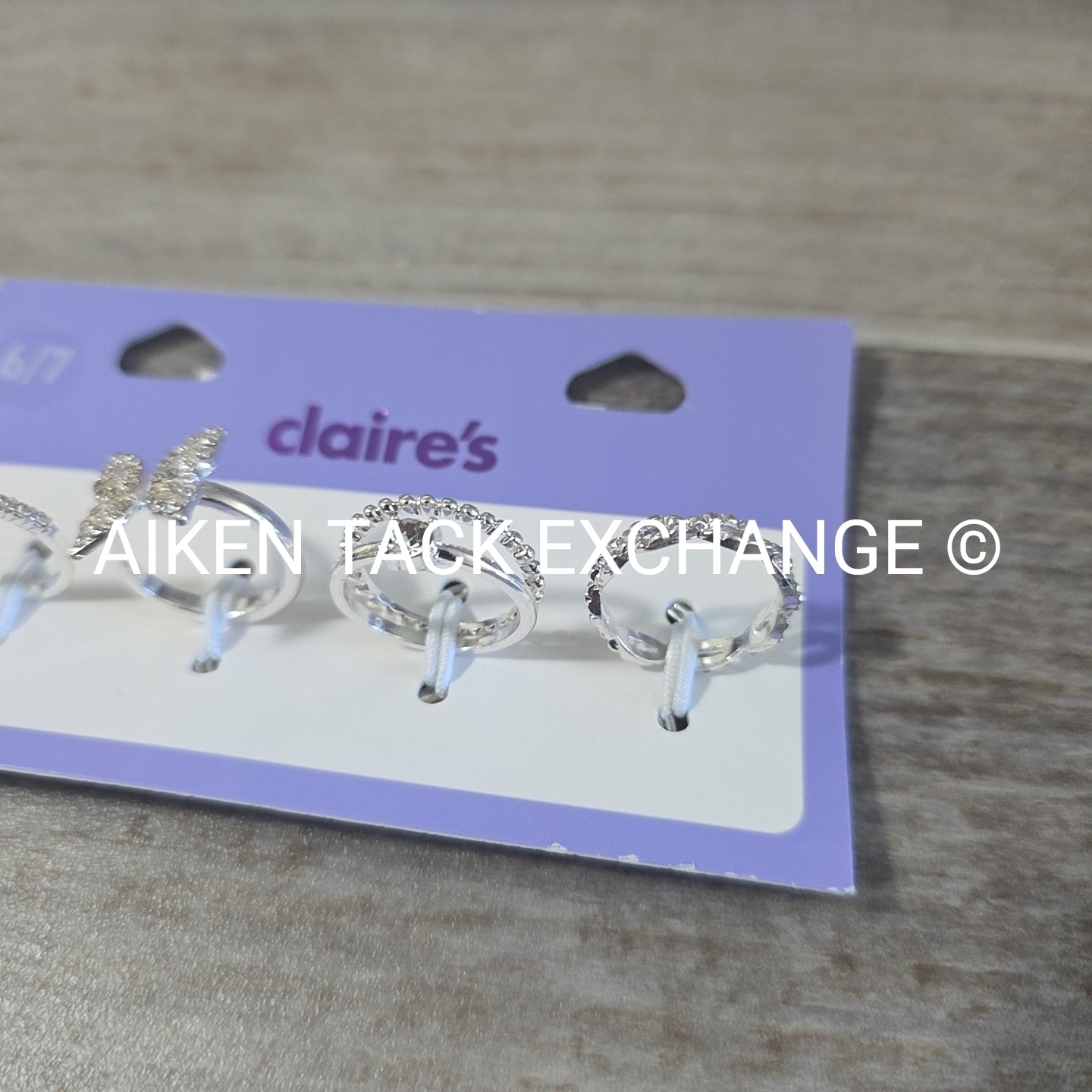 Claire's Ring Set (4) - Size 6/7