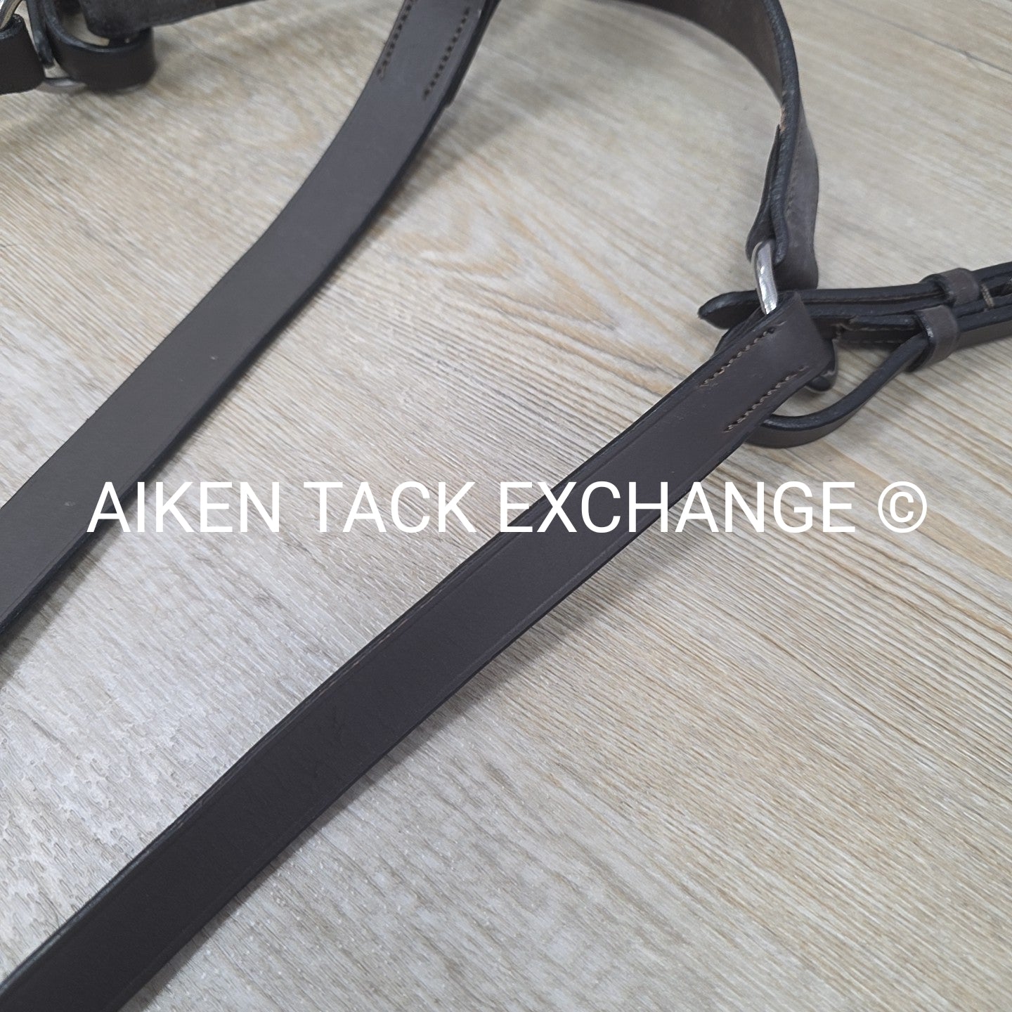 HDR Flat Breastplate with Standing Martingale Attachment, Havana, Oversize