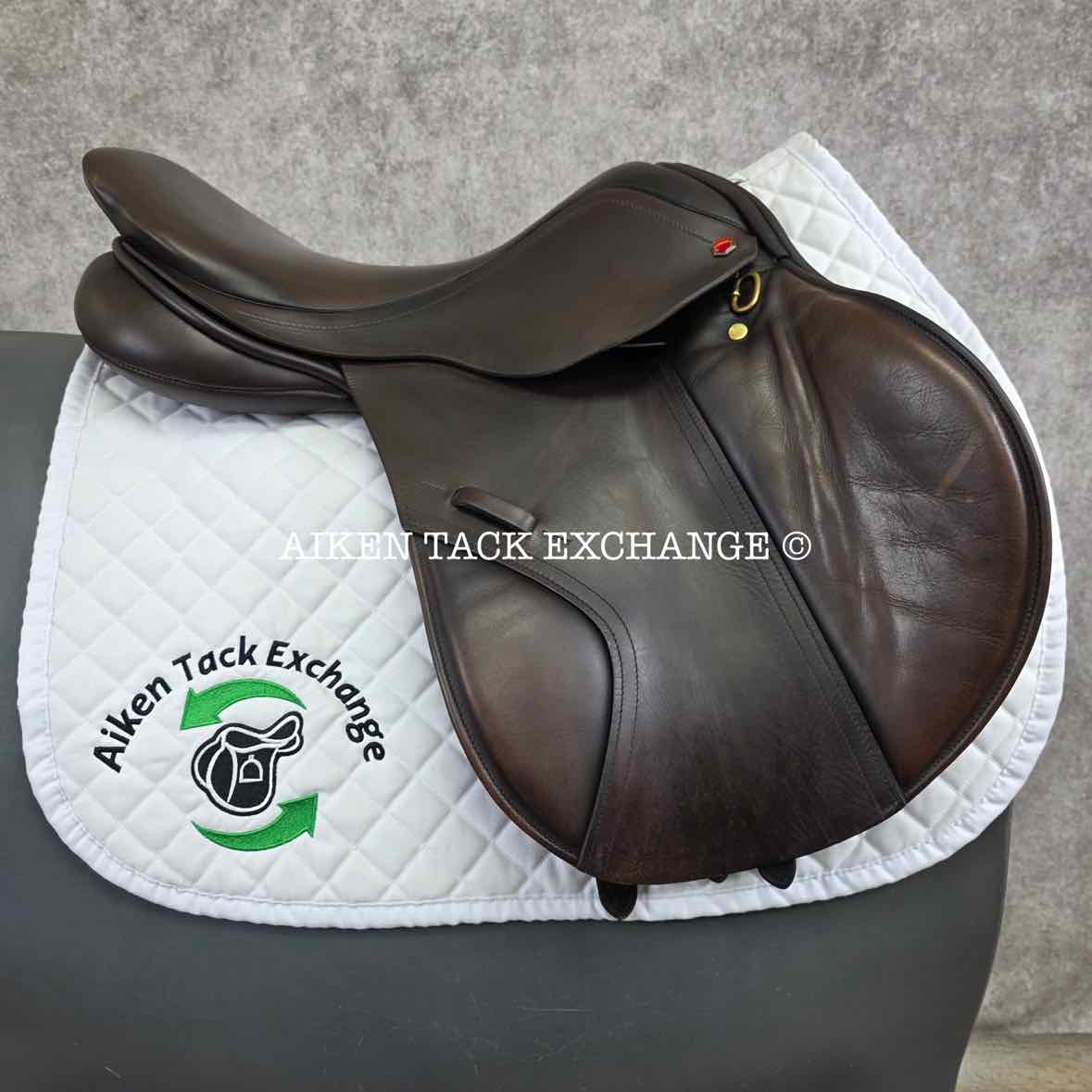 Albion Legend K2 Jump Saddle, 17.5" Seat, Wide Tree, Wool Flocked Panels
