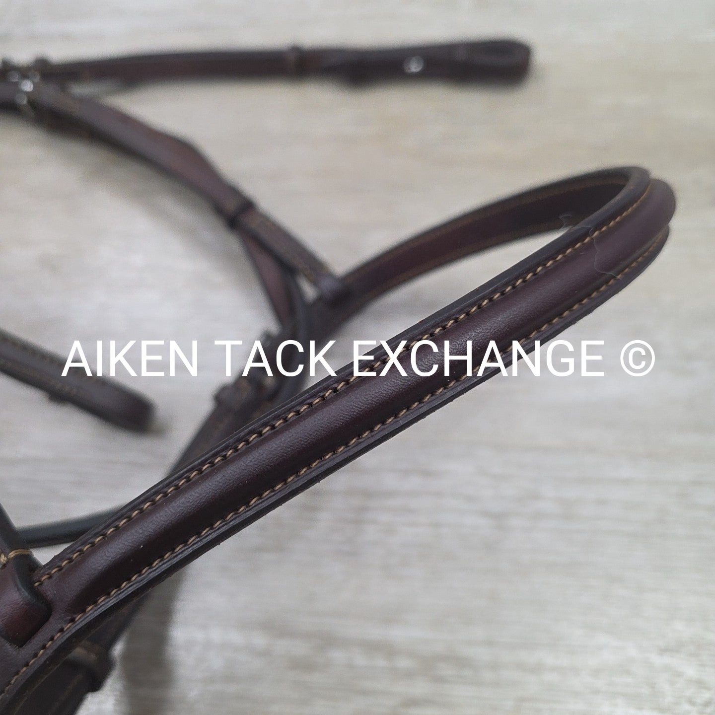 Edgewood Plain Raised Bridle, No Reins, Brown, Size Full