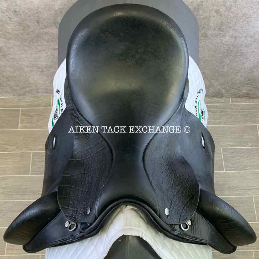 2008 Custom Saddlery Wolfgang Solo Dressage Saddle, 17.5" Seat, Adjustable Tree, Wool Flocked Panels, Buffalo Leather