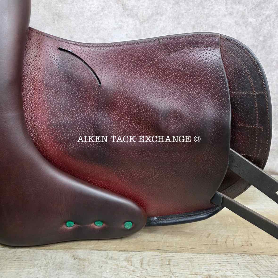 2020 Equipe Viktoria E-Carbon Monoflap Dressage Saddle, 17" Seat, Short Flap, MW/W Tree, Foam Panels