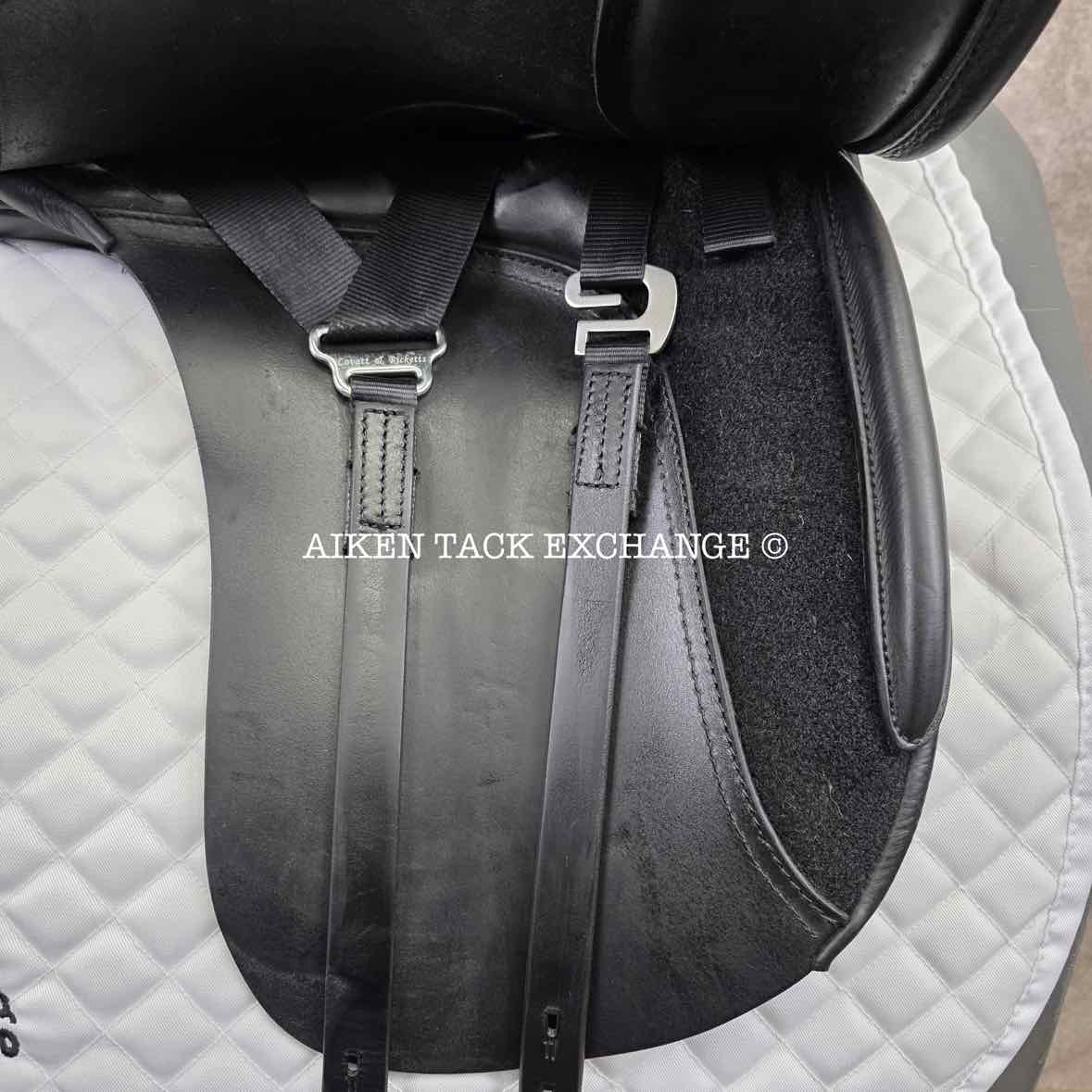 **On Trial** 2013 Lovatt & Ricketts Berkeley Dressage Saddle, 17" Seat, M/MW Tree, Wool Flocked Panels