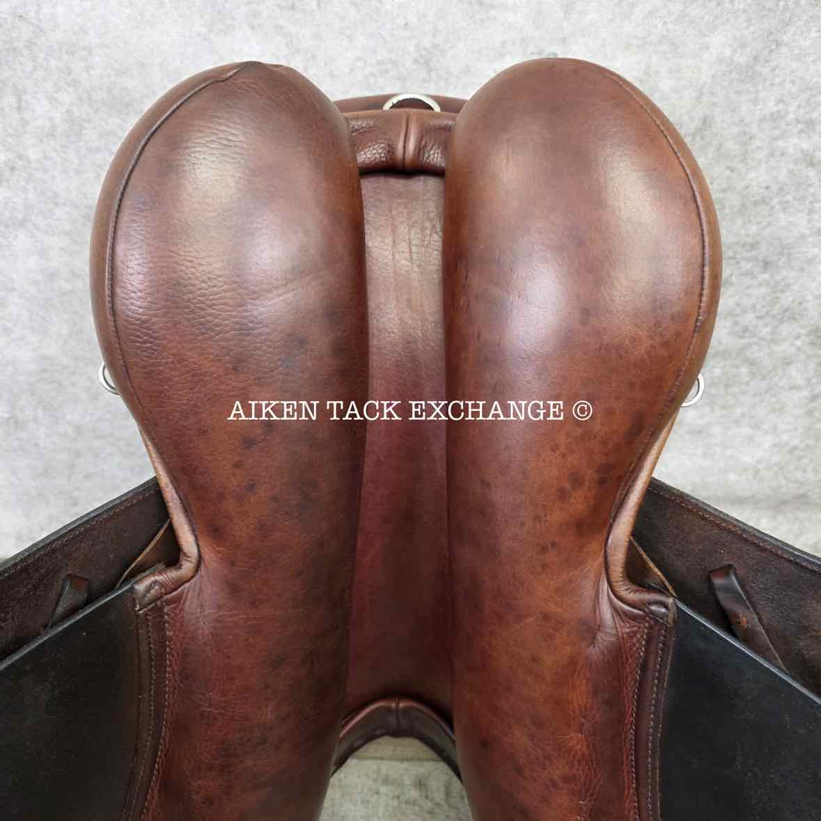 2008 County Innovation Jump Saddle, 17.5" Seat, Medium Wide Tree, Wool Flocked Panels