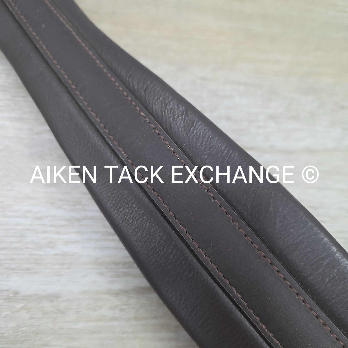Leather Double End Elastic Equalizer Girth, Brown, 48"