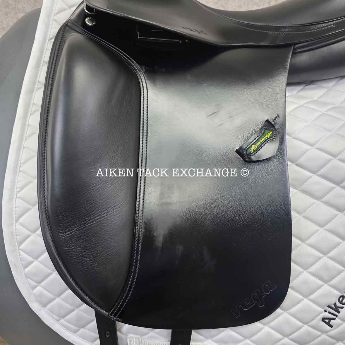 2014 Amerigo Vega Dressage Saddle, 17" Seat, Medium Wide, Wool Flocked Panels