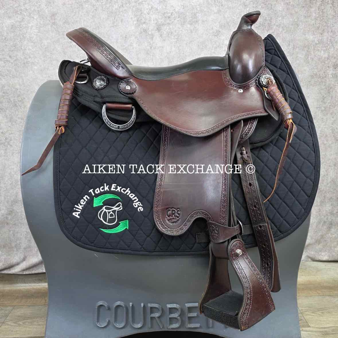 2020 Crest Ridge Saddlery Crusade Lite Western Saddle, 17" Seat, Wide Tree - Full QH Bars