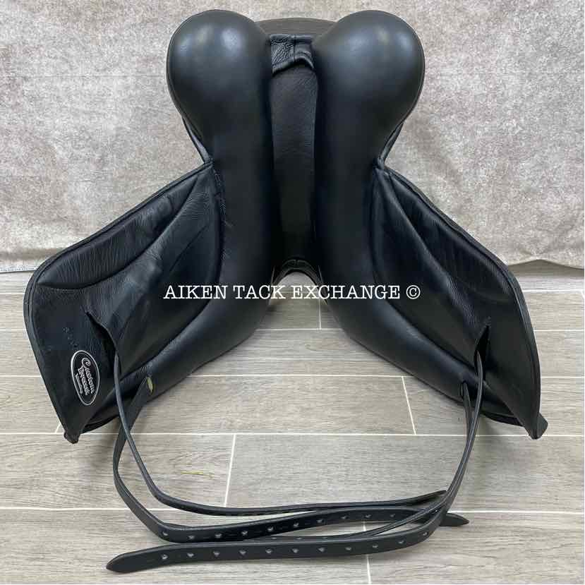 2015 Custom Saddlery Everest Monoflap Dressage Saddle, 17.5" Seat, Adjustable Tree, Wool Flocked Panels