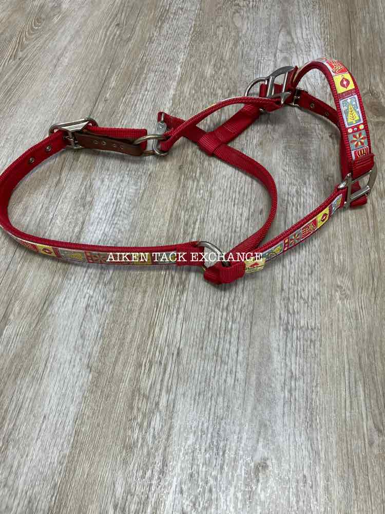 Red Haute Horse Breakaway Halter, Size Cob