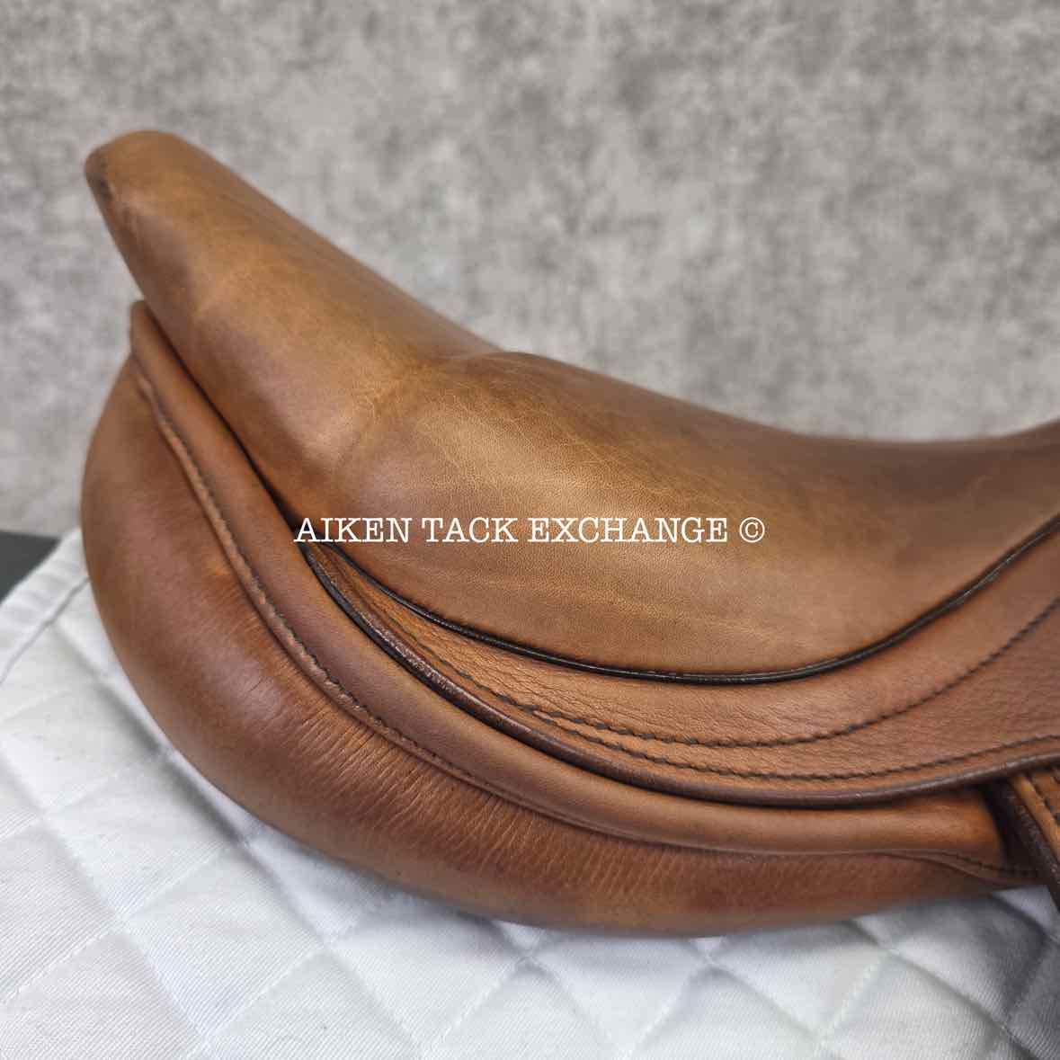 2012 Stubben Zaria Deluxe Jump Saddle, 17.5" Seat with Biomex, 30cm Tree - MW, Foam Panels
