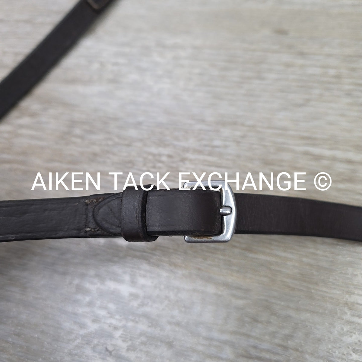 Flat Laced Reins, Brown, 56"