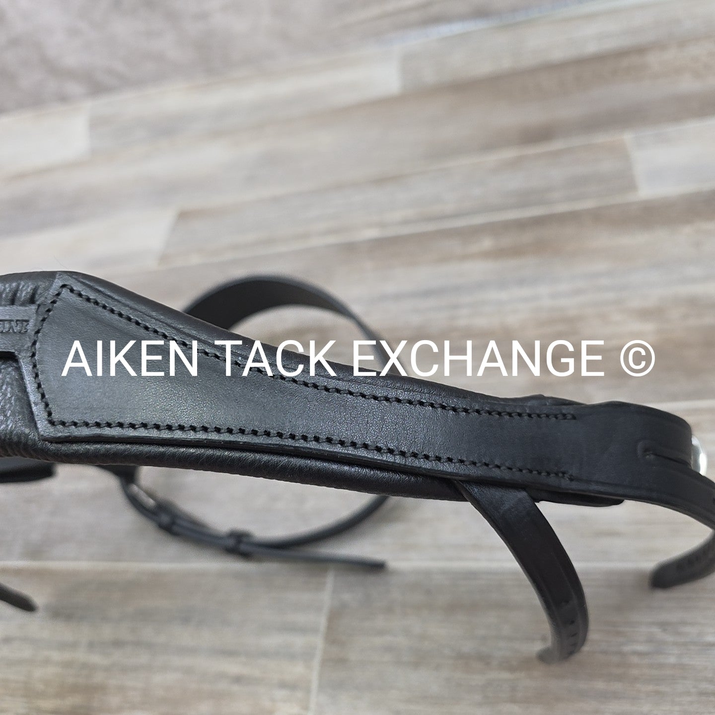 Evo Equine Deluxe Super Soft Crownpiece & Classic Hunter Noseband, Black, Size F
