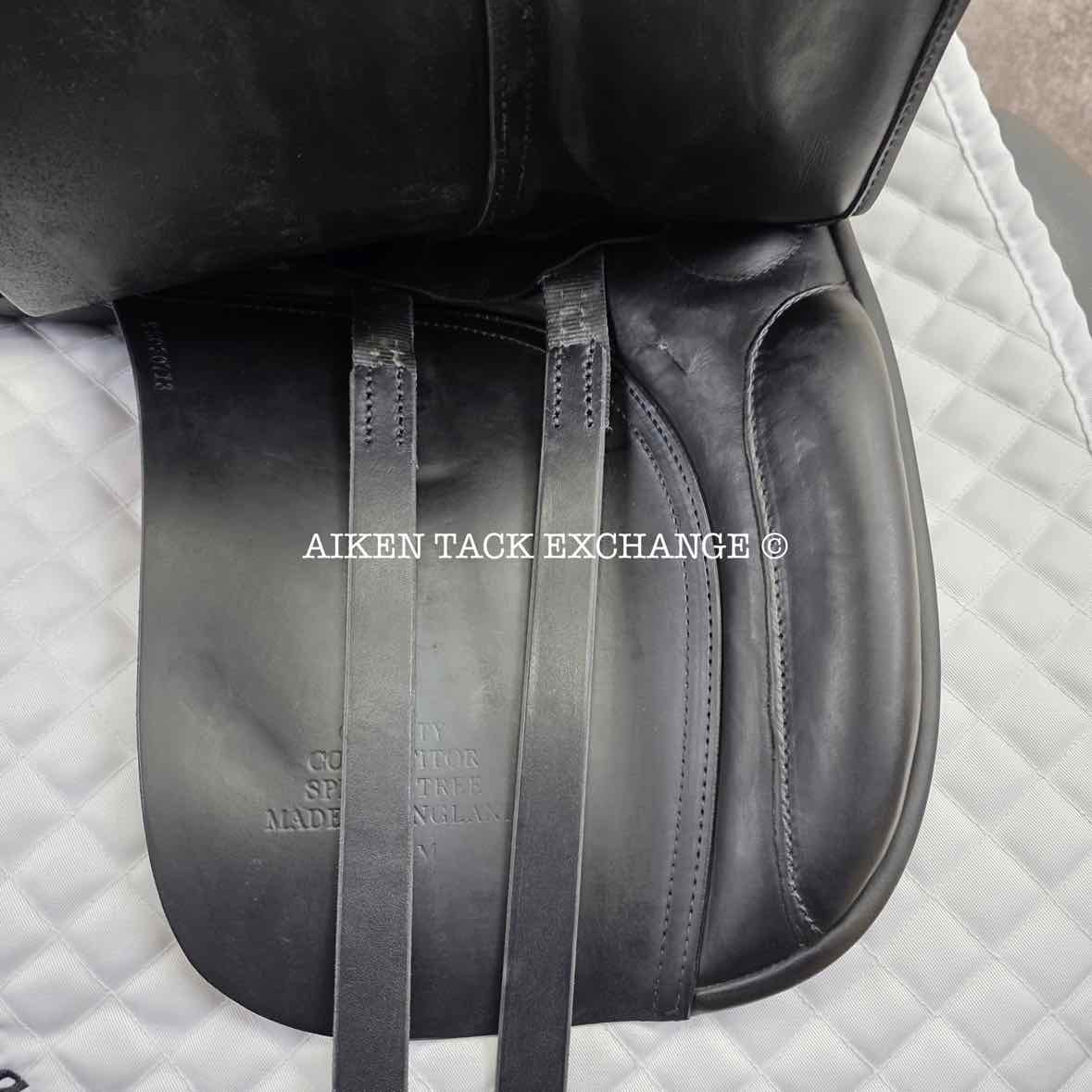 1995 County Competitor Dressage Saddle, 17.5" Seat, Medium Tree, Wool Flocked Panels