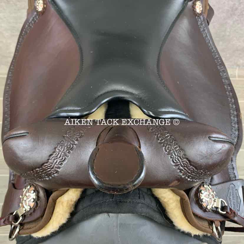 **SOLD** 2022 Circle Y High Horse 6914 Diasetta Cordura Trail Western Saddle, 17" Seat, Wide Tree - Full QH Bars