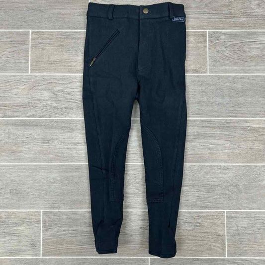 Royal Highness Children's Knee Patch Breeches, Black, Size 6, Brand New