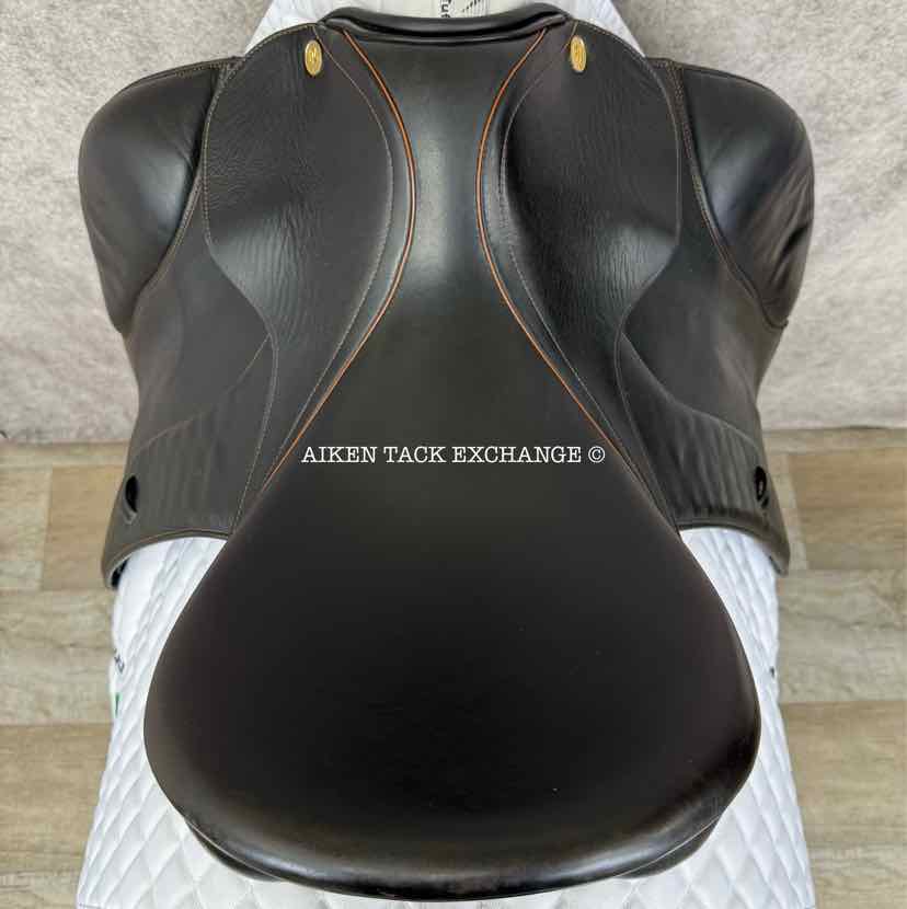 2009 Prestige Grand Dressage Saddle, 17" Seat, 33 Tree - Medium, Wool Flocked Panels