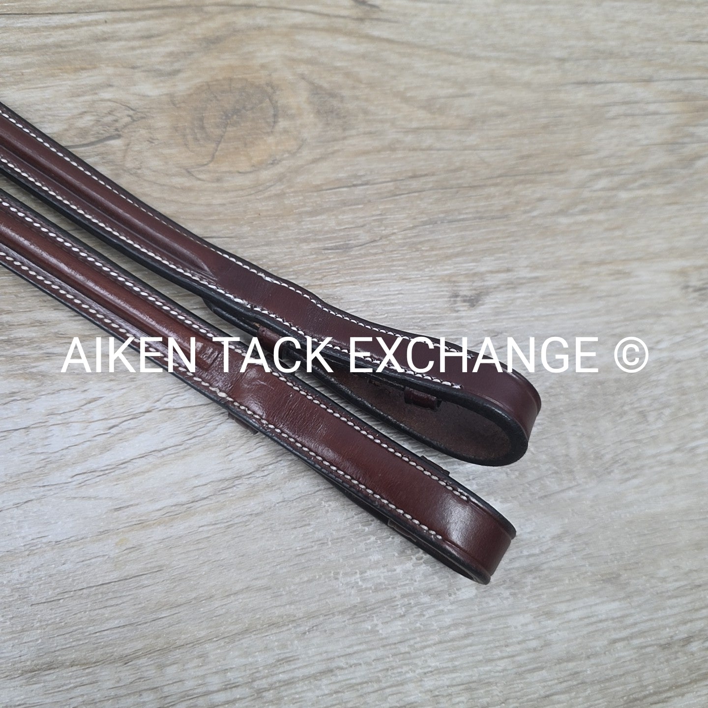 KL Select Round Raised Fancy Stitched Laced Reins, Brown, Size Full