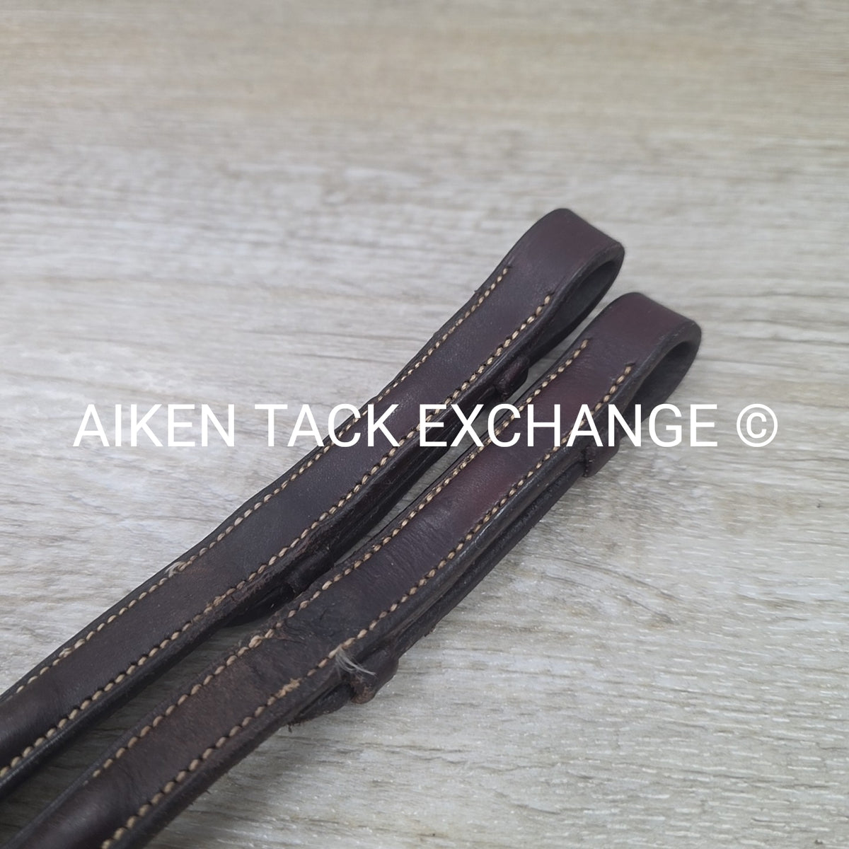 Fancy Stitched Laced Reins, Brown, 56"