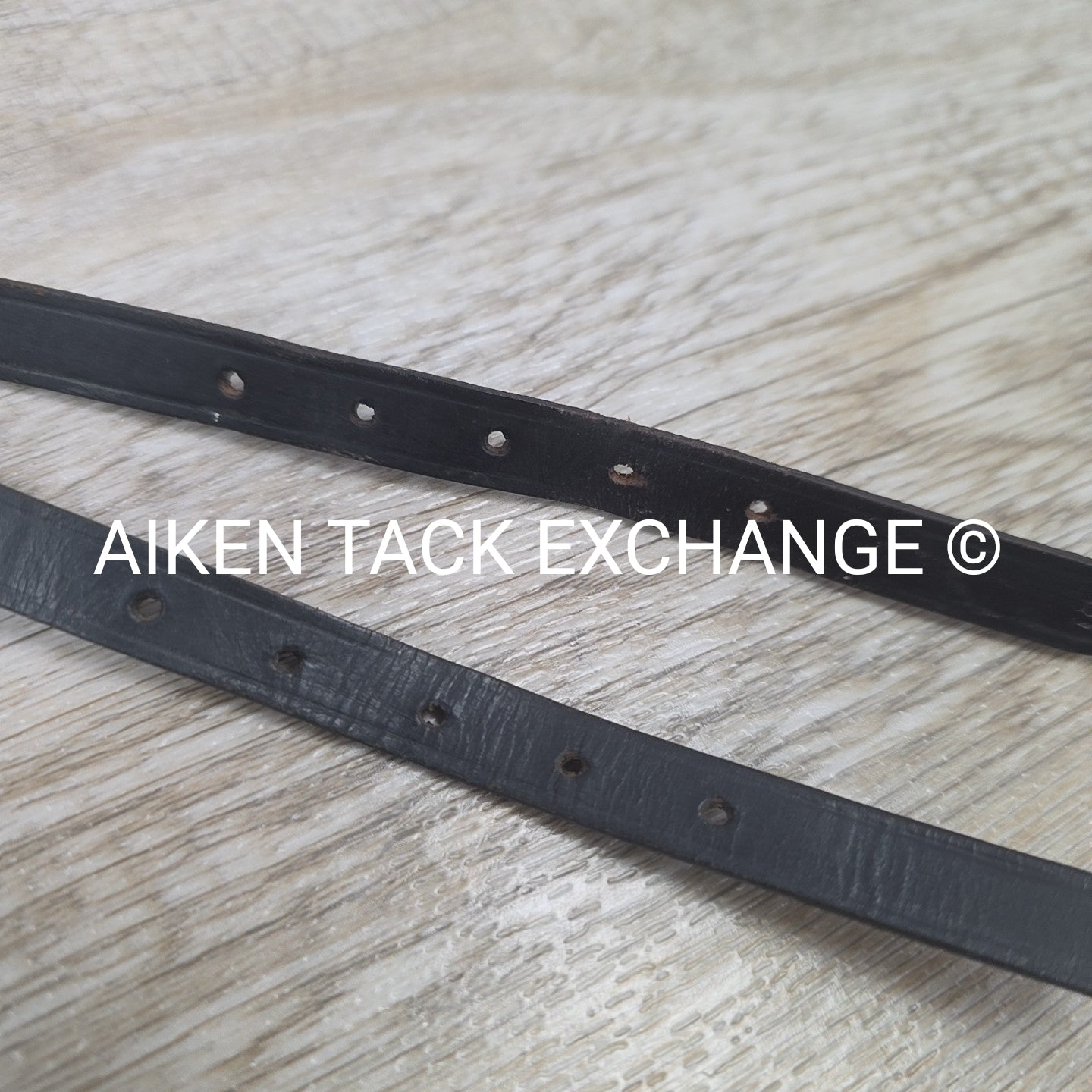 Leather Spur Straps, Black