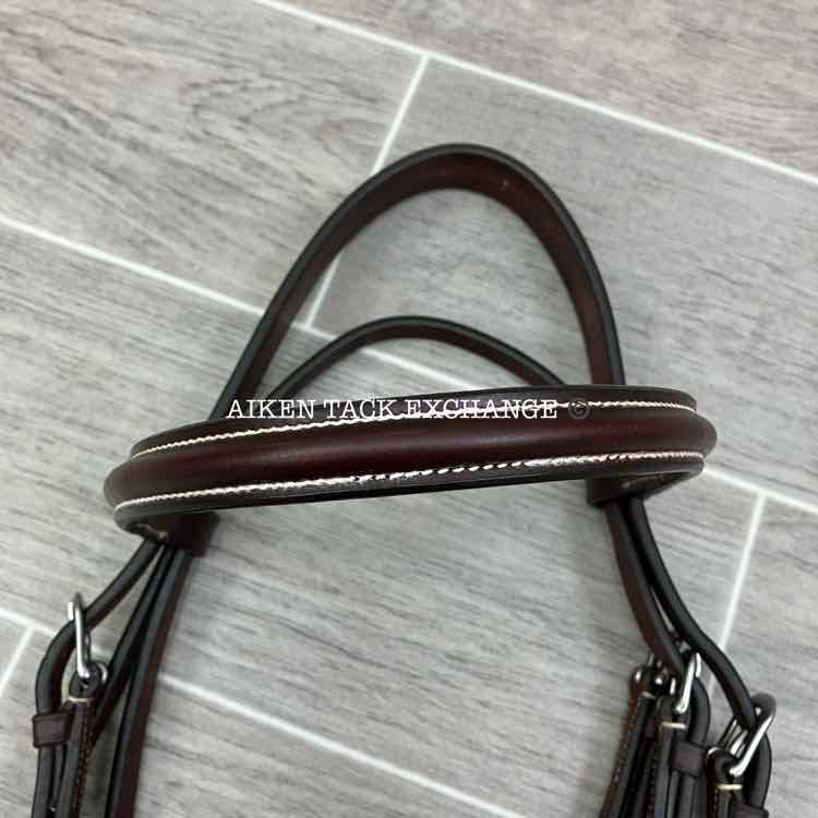 Crosby Plain Raised Bridle with Matching Laced Reins, Sized Cob