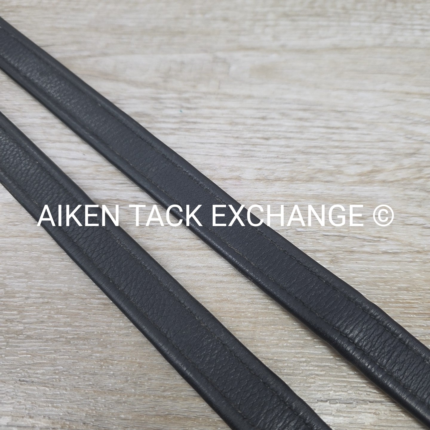 Prestige Nylon Lined Stirrup Leathers, Black, 160 cm / 63"