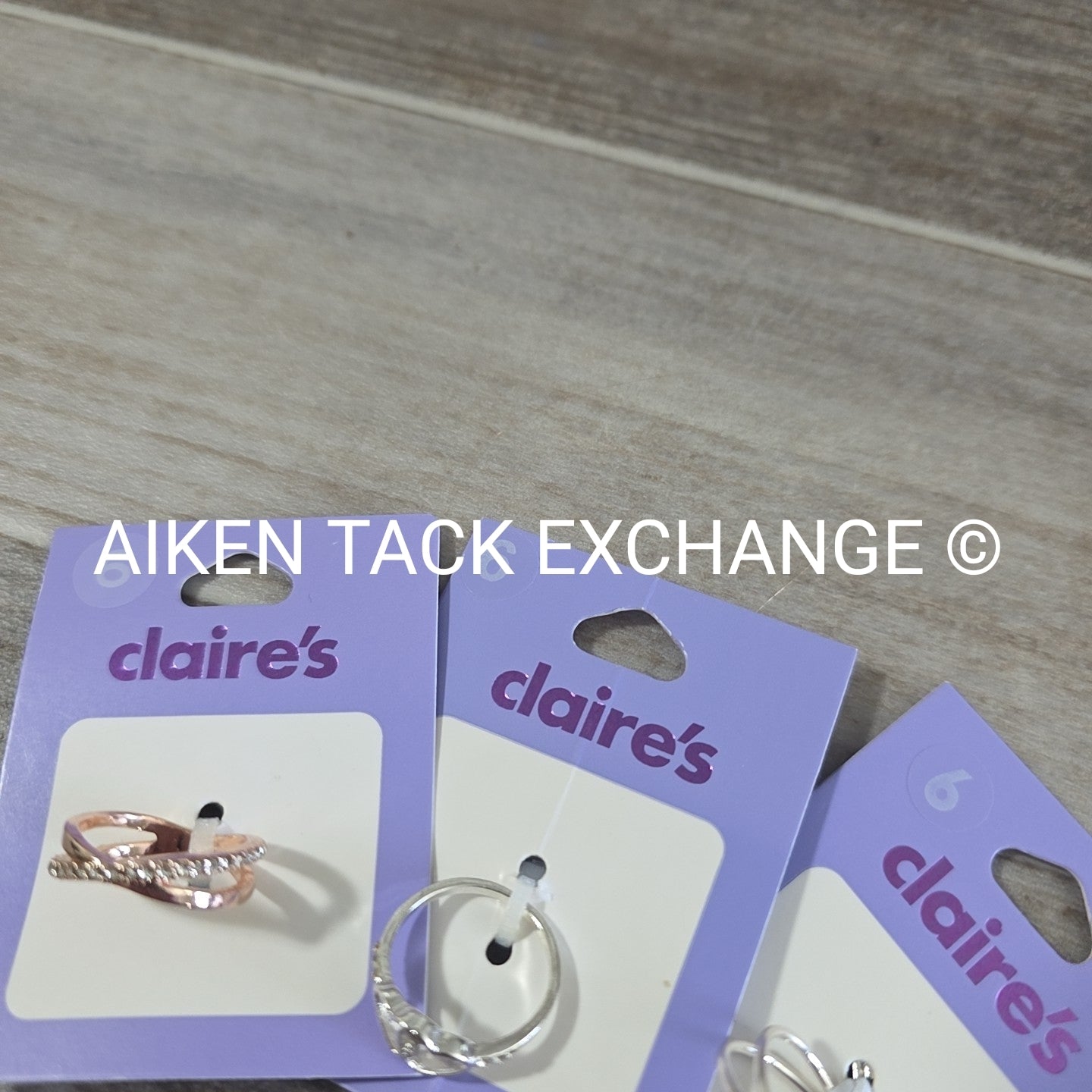 Claire's Rings (3) - Size 6