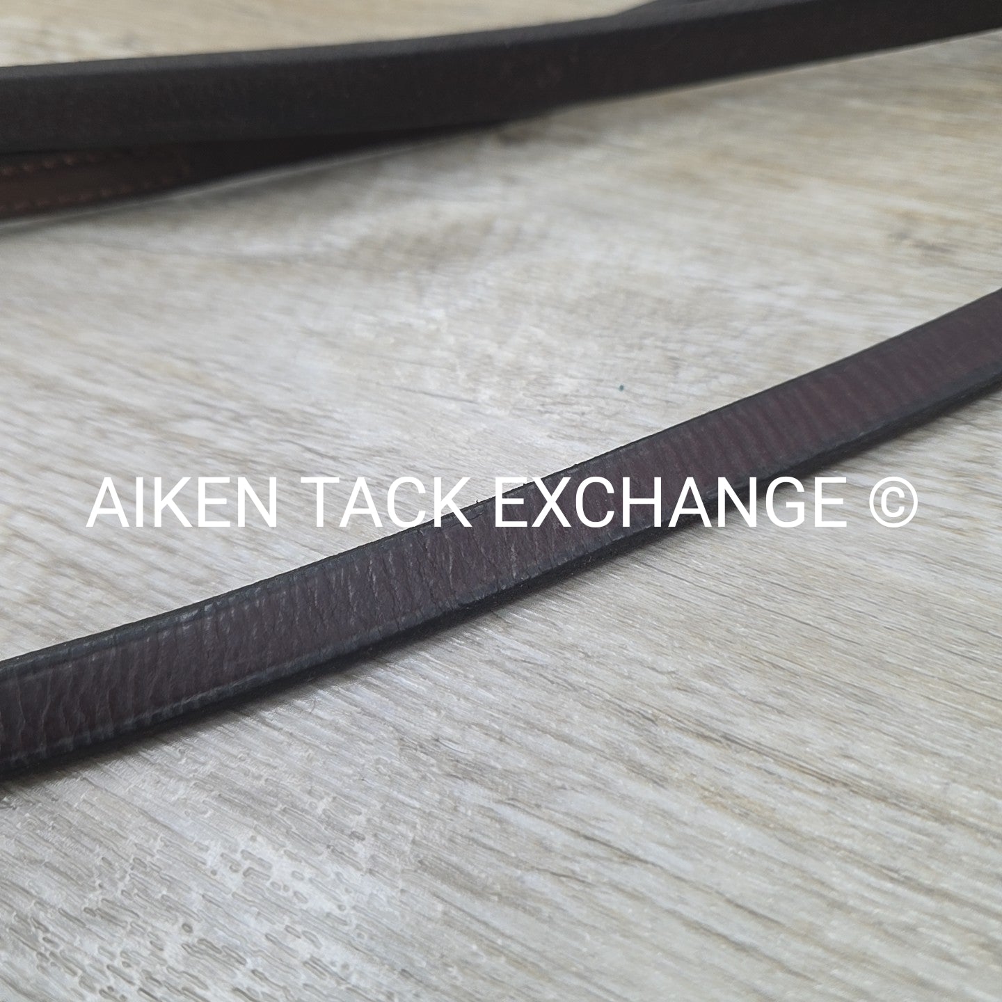 Nunn Finer Flat Leather Draw Reins with Snaps, Brown