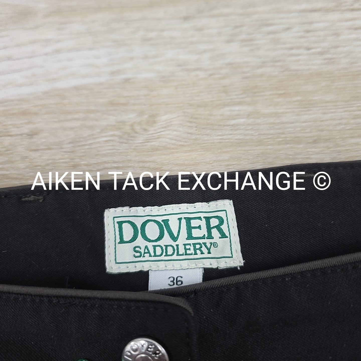 Dover Saddlery Front Zip Knee Patch Breeches, Size 36 R