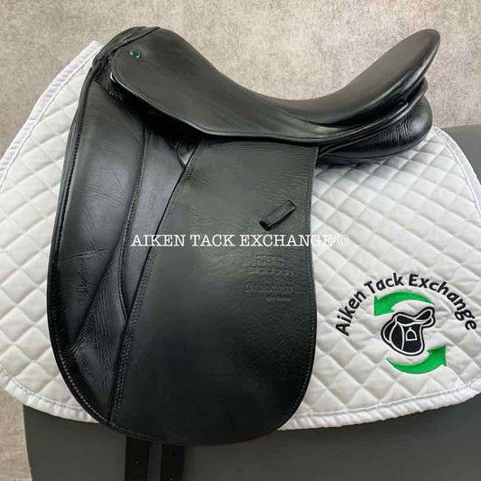 2006 Stubben Maestoso Deluxe Dressage Saddle, 18" Seat, 32cm Tree - W/XW, Wool Flocked Panels