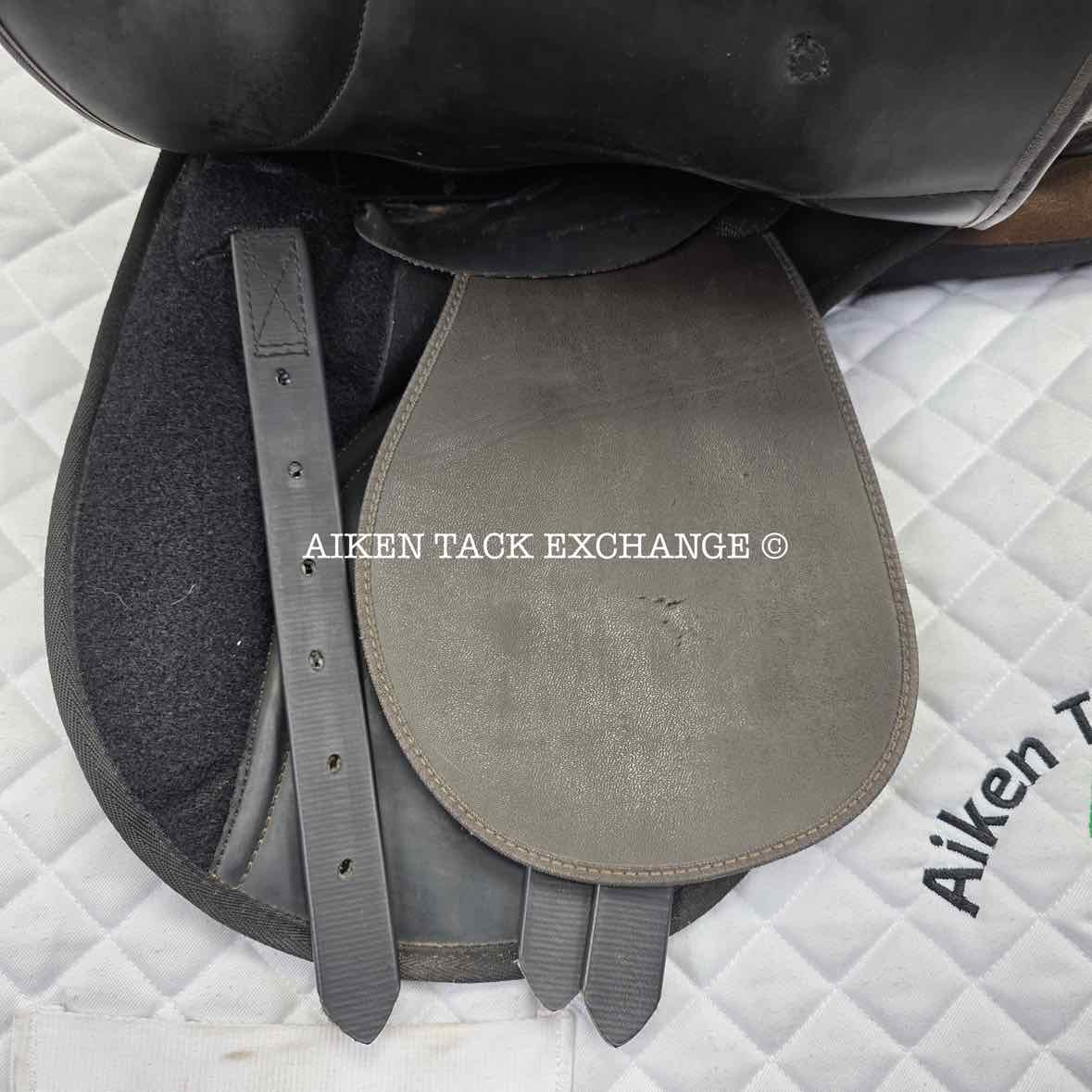 Thorowgood Synthetic All Purpose Saddle, 15.5" Seat, M/MW Tree, Wool Flocked Panels