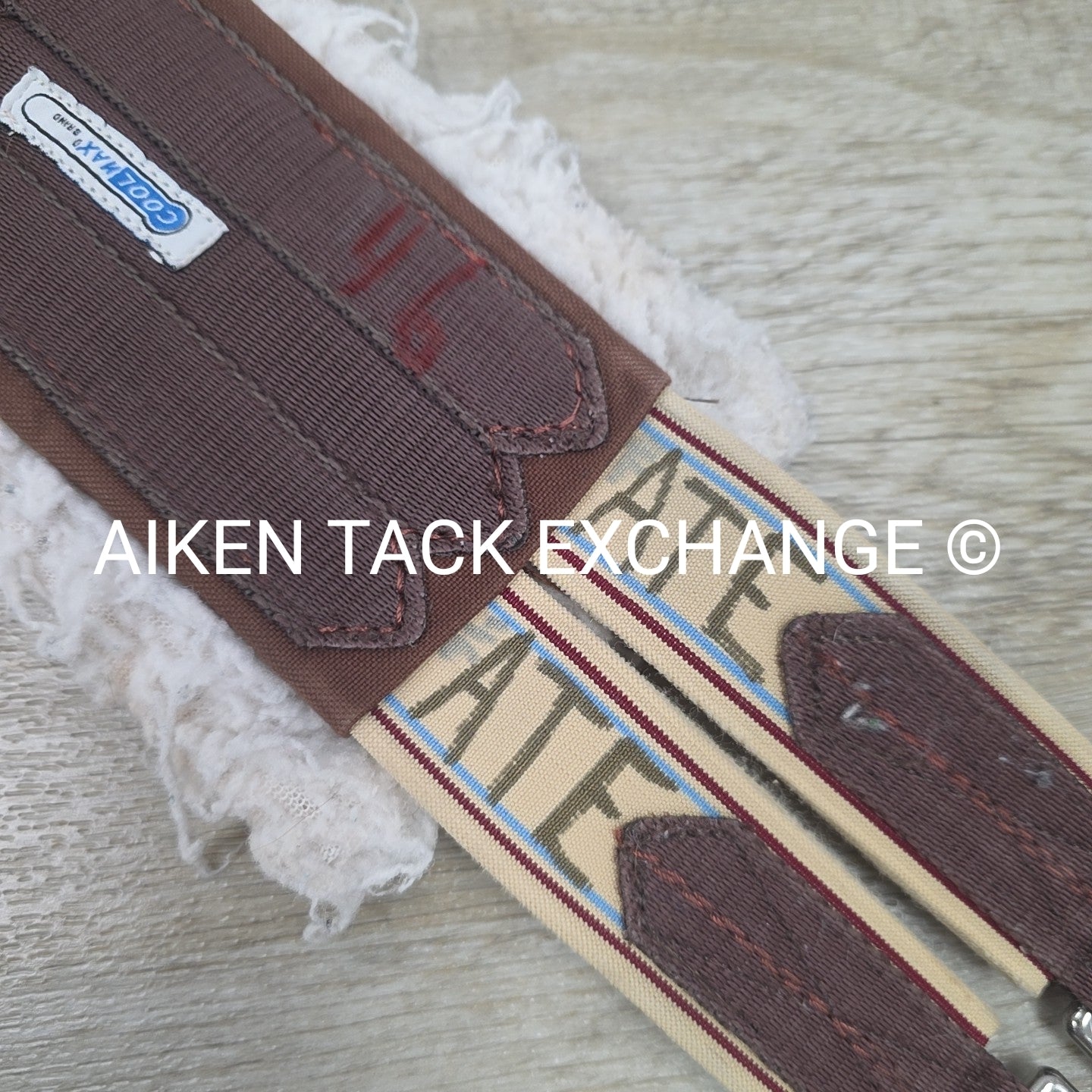 Lettia Fleece Lined CoolMax Girth with Double Elastic, Brown, 46"
