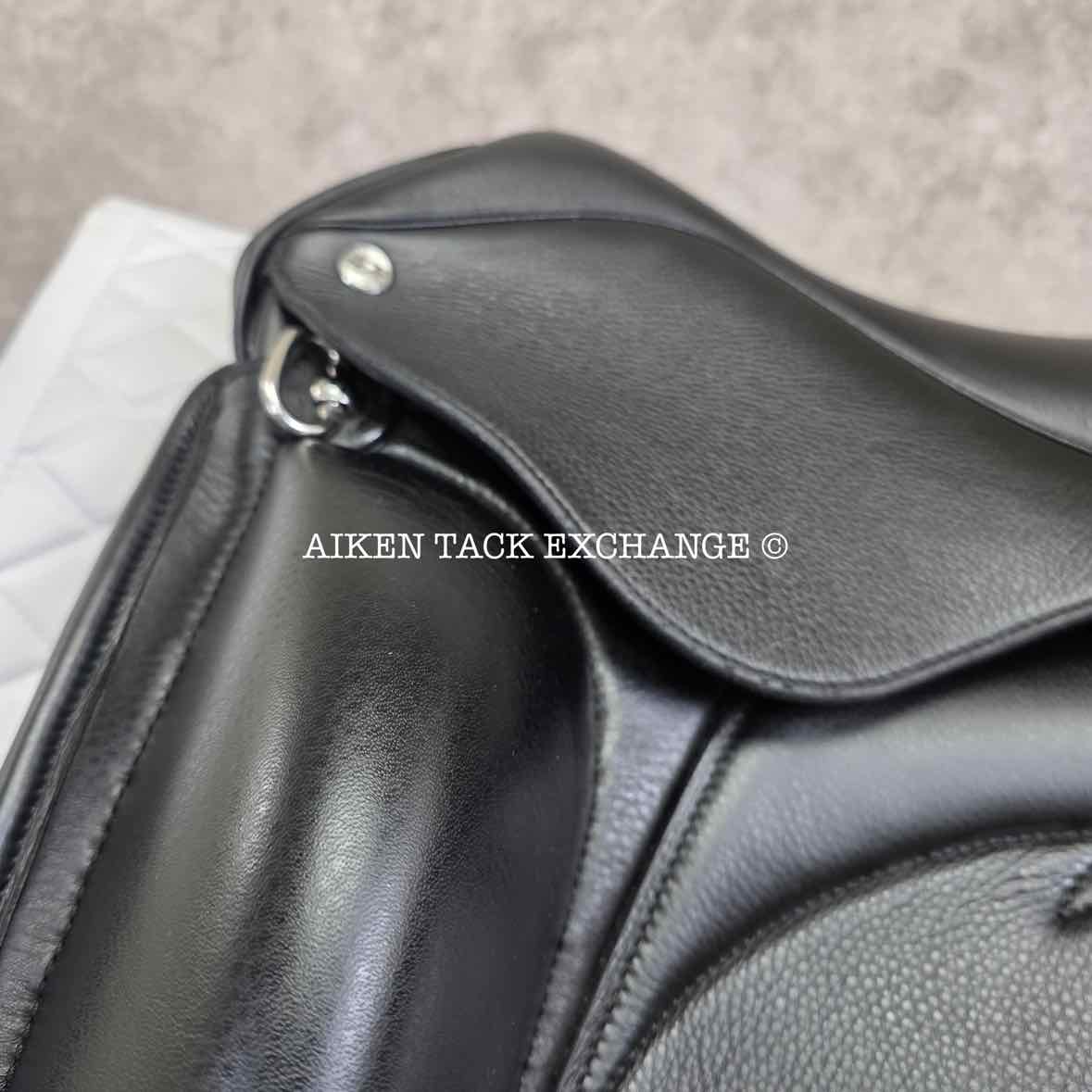2023 Envy by Custom Saddlery Motion Monoflap Dressage Saddle, 18" Seat, Adjustable Tree, Wool Flocked Panels