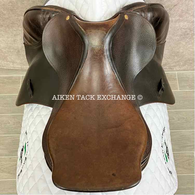 **SOLD** 1995 PJ by Bruno Delgrange Close Contact Jump Saddle, 16.5" Seat, Short Flap, Medium Tree, Foam Panels