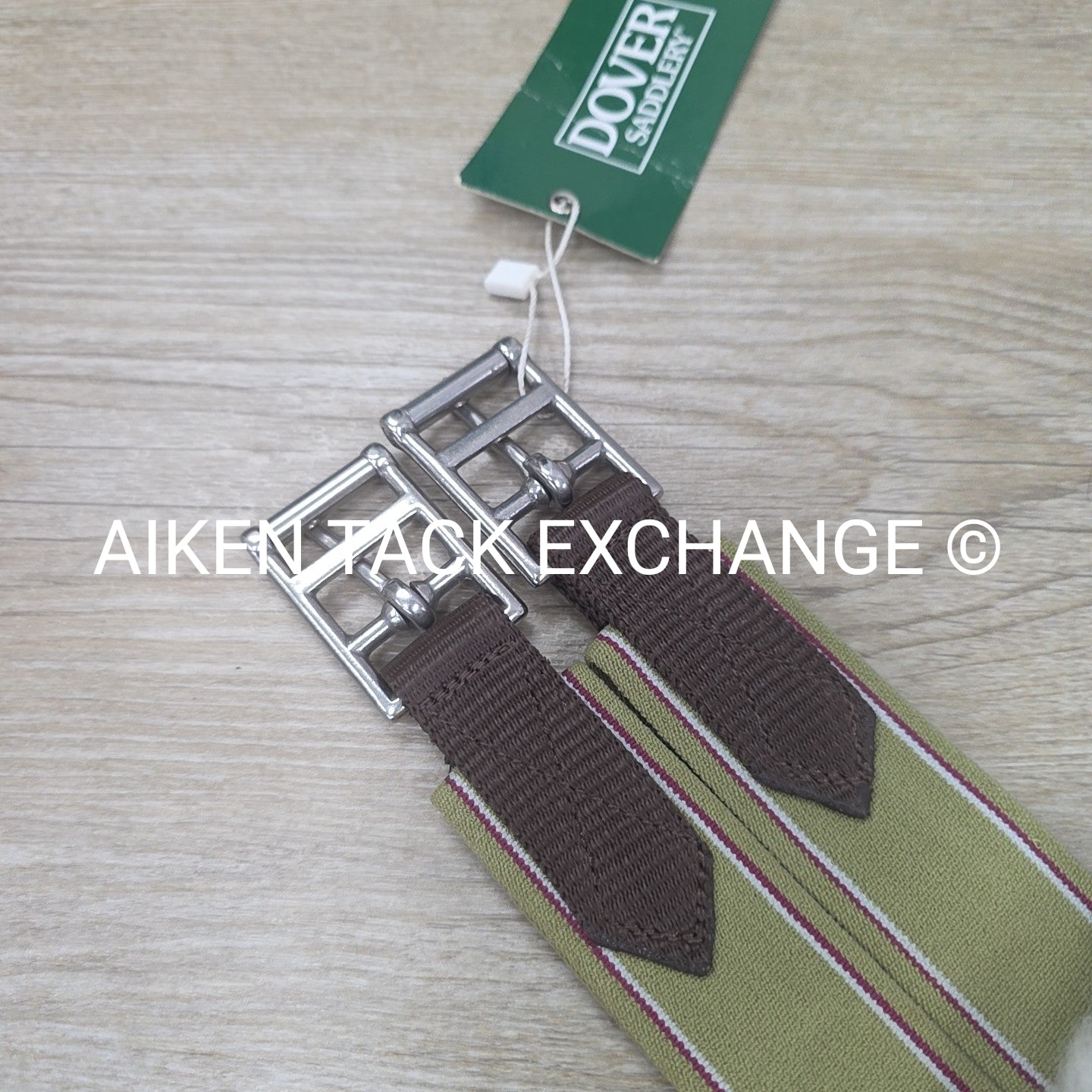 Dover Saddlery Fleece Girth with Double End Elastic, Brown, 54"